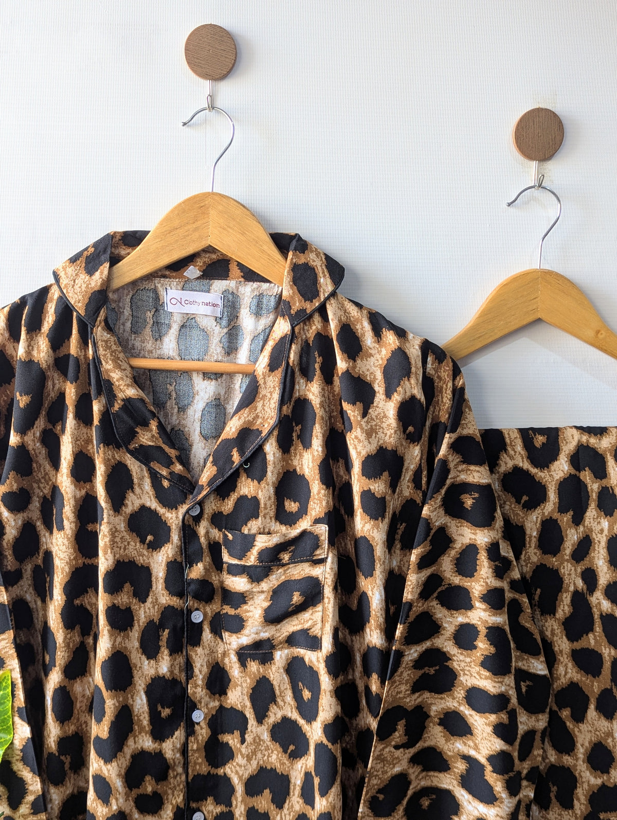 Leopard Linen PJ Set