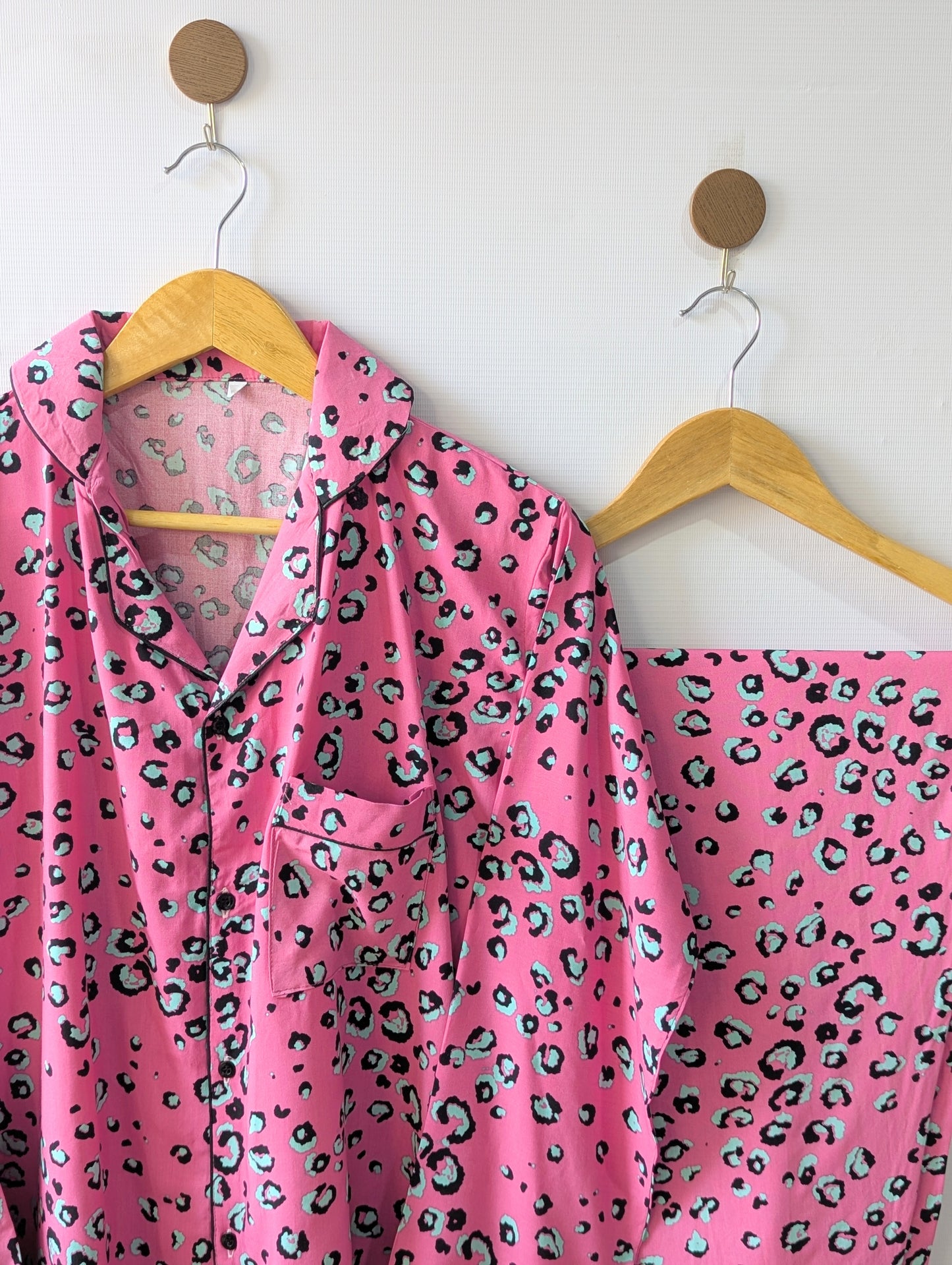 Cute Leopard Linen PJ Set