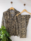 Cute Zebra Linen PJ Set