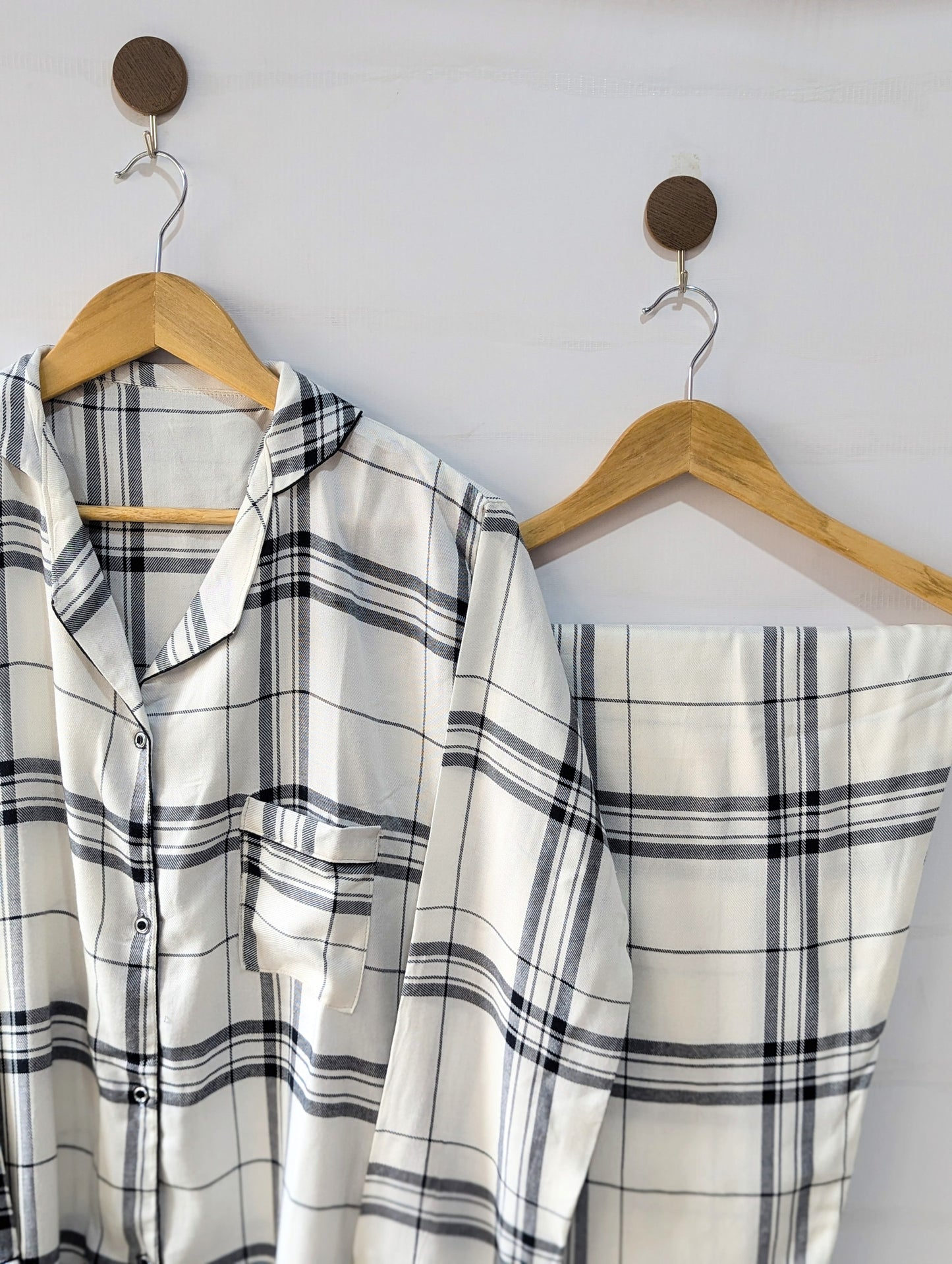 Checkered Comfort Linen PJ Set
