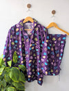 Purple Hearts Linen PJ Set