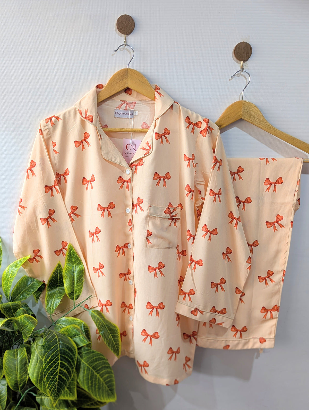 Buttery Bows Linen PJ Set