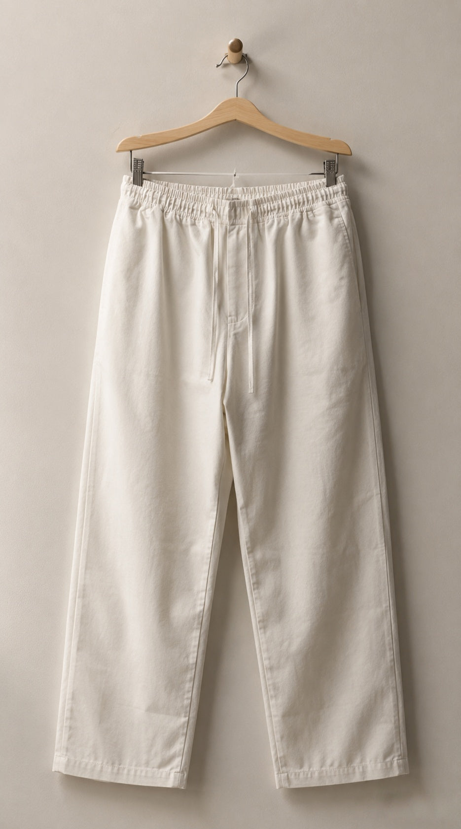 Wide Leg Irish Linen Trousers - White