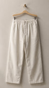 Wide Leg Irish Linen Trousers - White