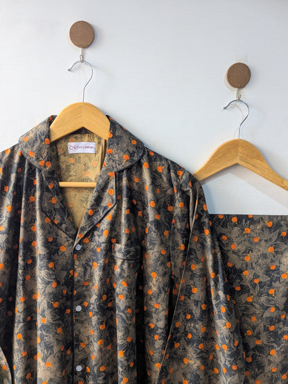 Mustard Petals Linen PJ Set
