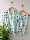 Sky Blue Hearts Linen PJ Set
