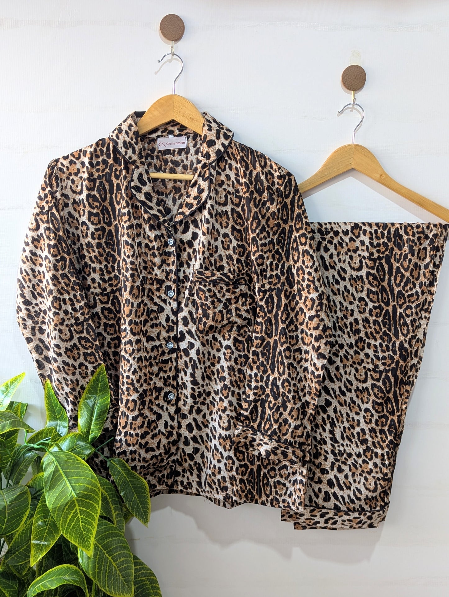 Leopard Night Linen PJ Set