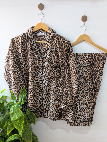 Leopard Night Linen PJ Set