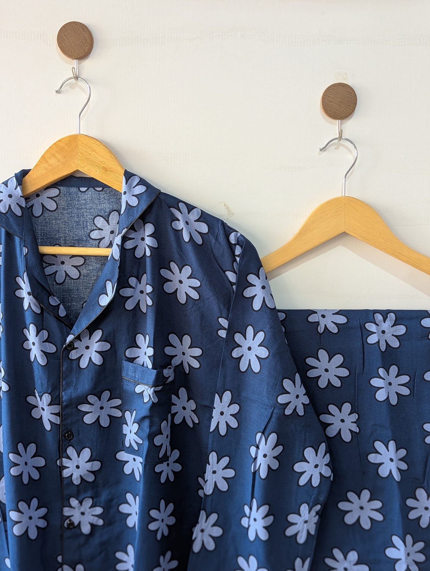 Navy Dreams Linen PJ Set