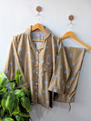Mocha Bows Linen PJ Set