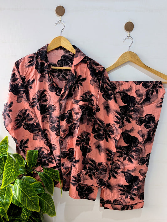 Peachy Comfort Linen PJ Set
