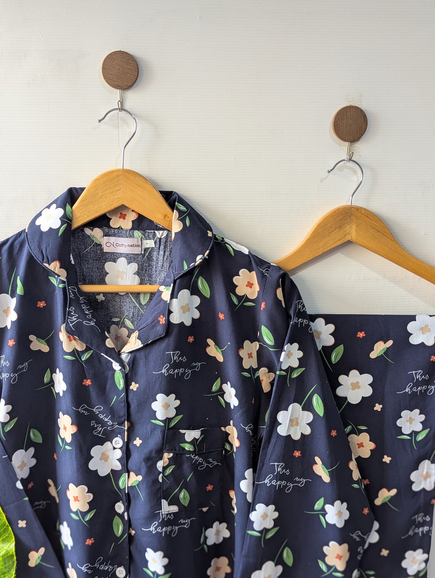 Navy Bliss Linen PJ Set