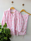 Baby Pink Bows Linen PJ Set