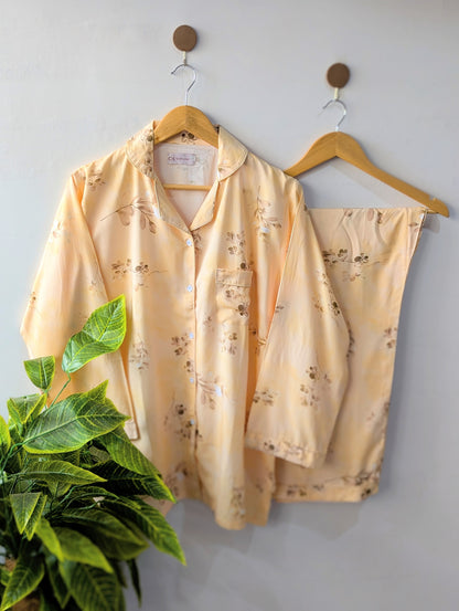 Buttery Florals Linen PJ Set