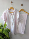 Pink Lining Cotton PJ Set - Half Sleeves