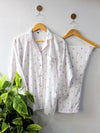 Lilac Seashells Linen PJ Set