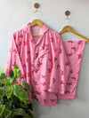 Pink Bows Linen PJ Set