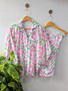 Pink Cherries Linen PJ Set
