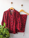 Wild Leopard Linen PJ Set