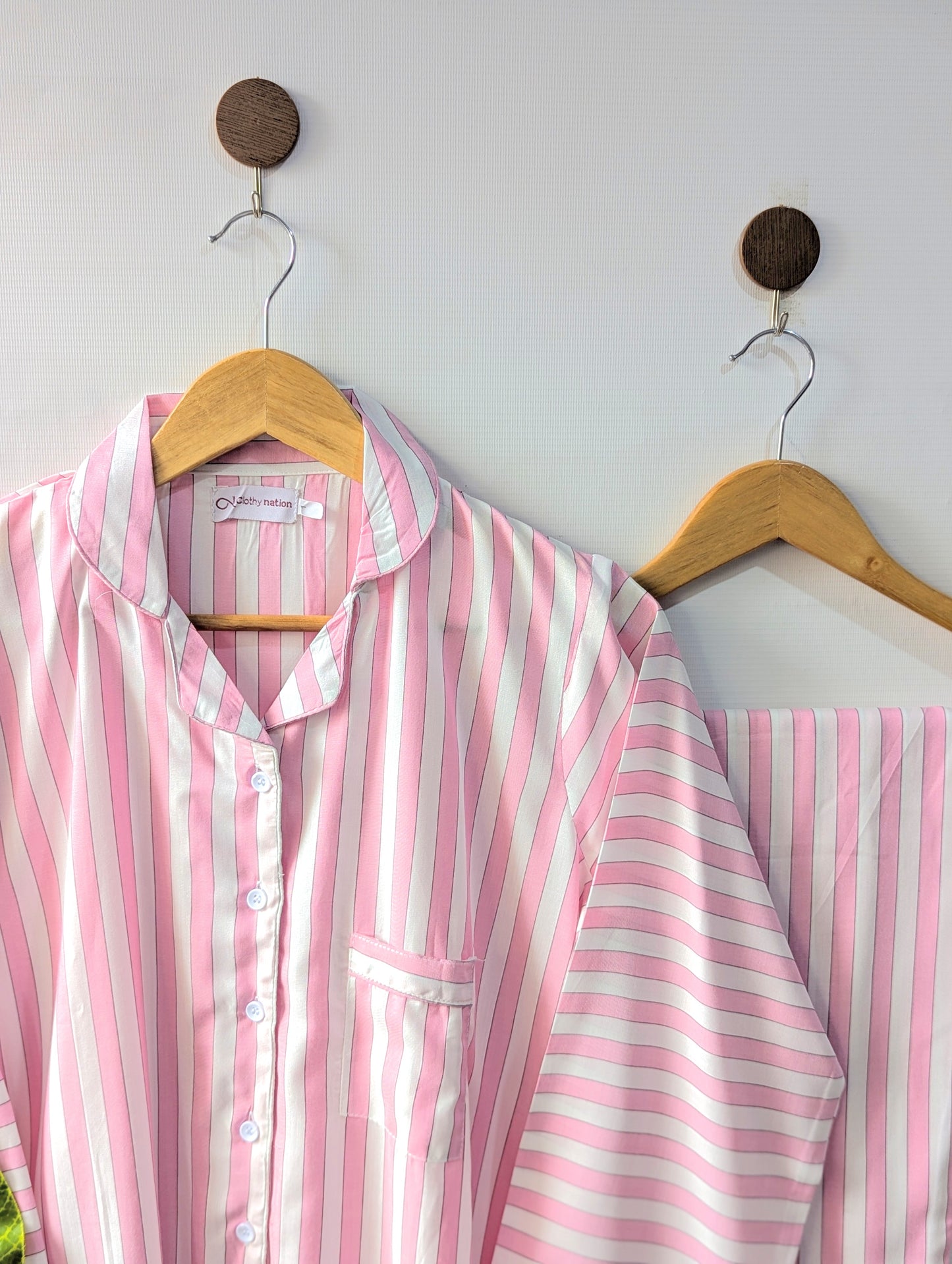 Pink Lining Linen PJ Set