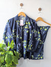 Navy Florals Linen PJ Set