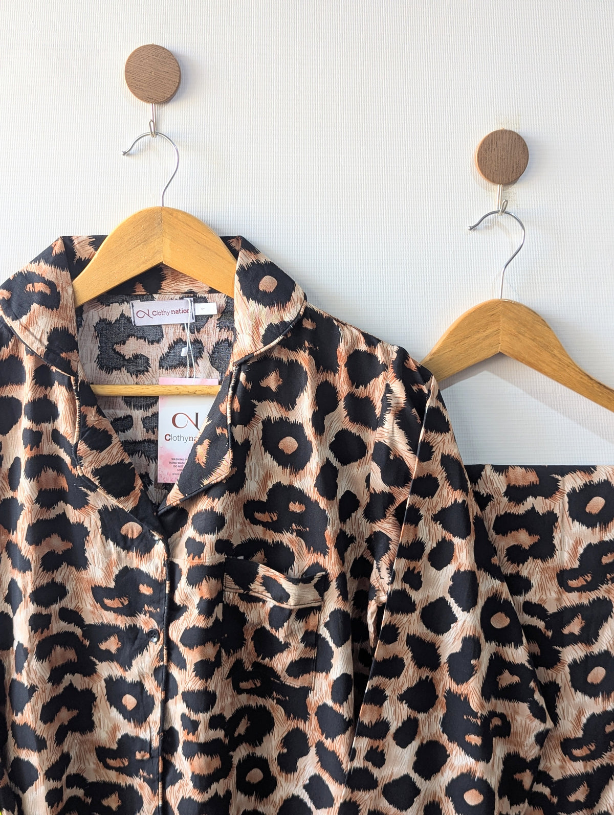 Leopard Linen PJ Set
