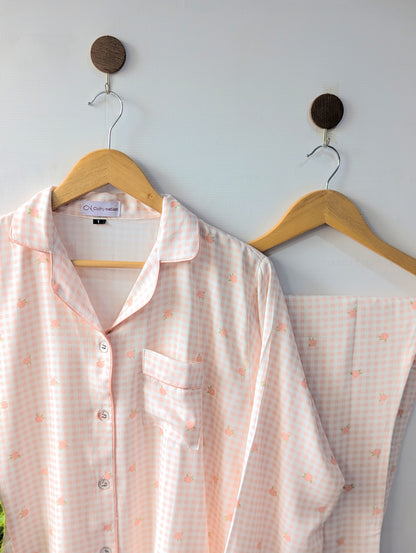 Peach Garden Linen PJ Set