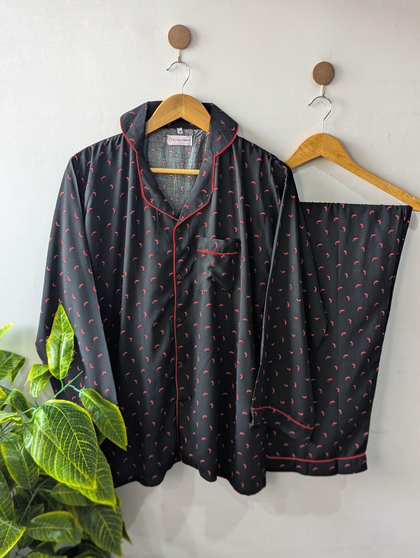 Red Pepper Linen PJ Set