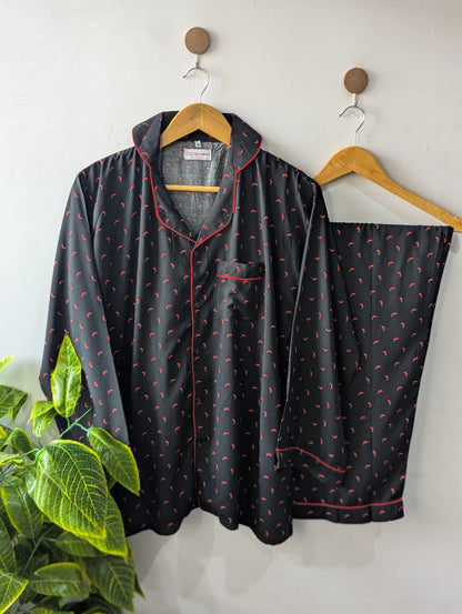 Red Pepper Linen PJ Set
