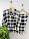 Mono Checkered Linen PJ Set