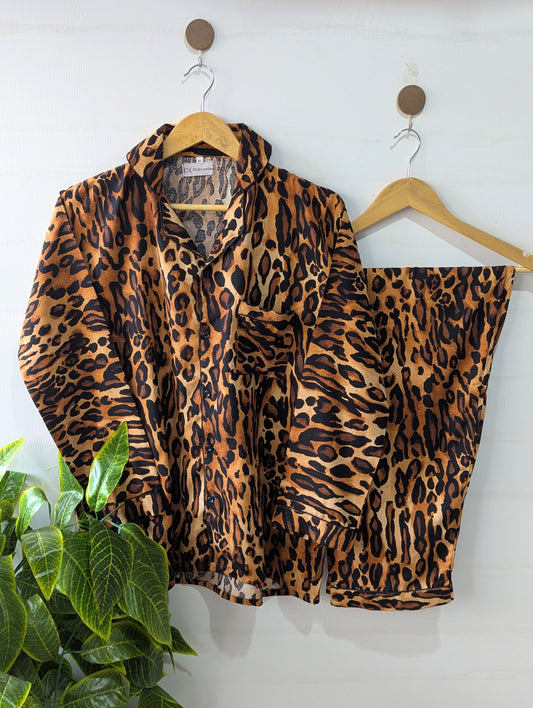 Leopard Lush Linen PJ Set