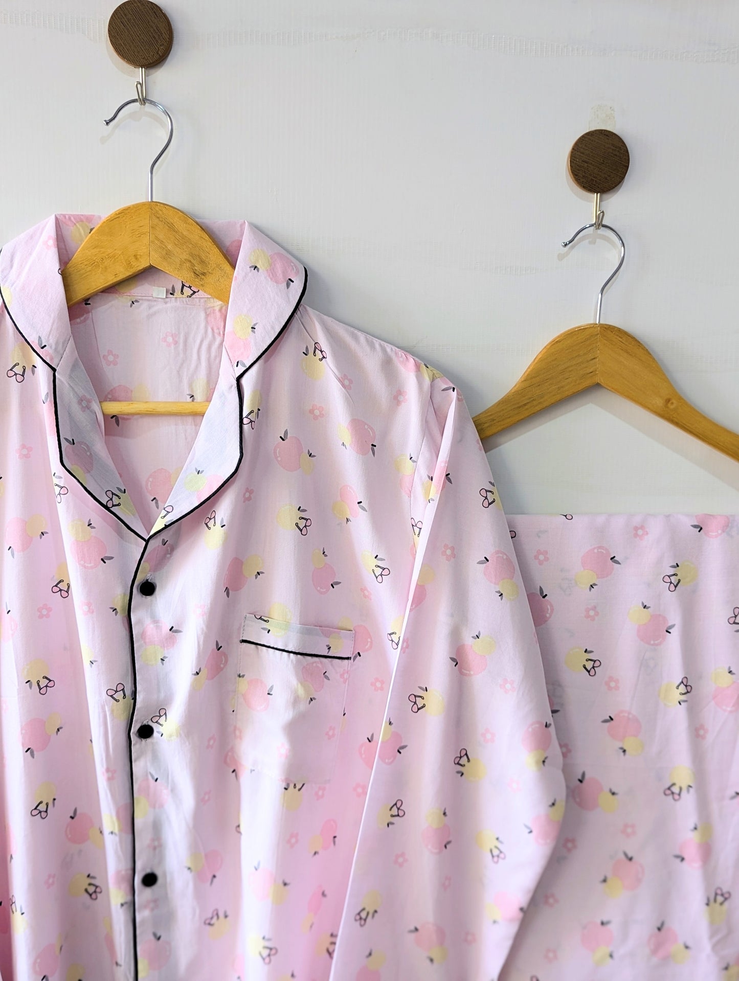 Pink Fruity Linen PJ Set