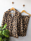 Leopard Linen PJ Set