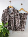 Wild Leopard Linen PJ Set