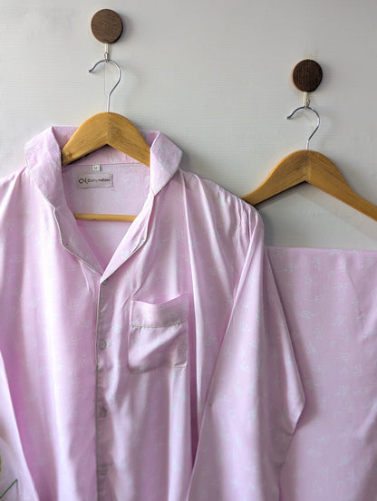 Pink Little Petals Linen PJ Set