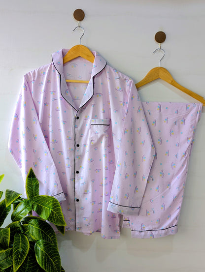 Sweet Lilac Linen PJ Set
