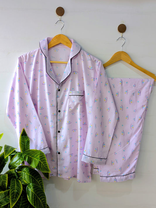 Sweet Lilac Linen PJ Set