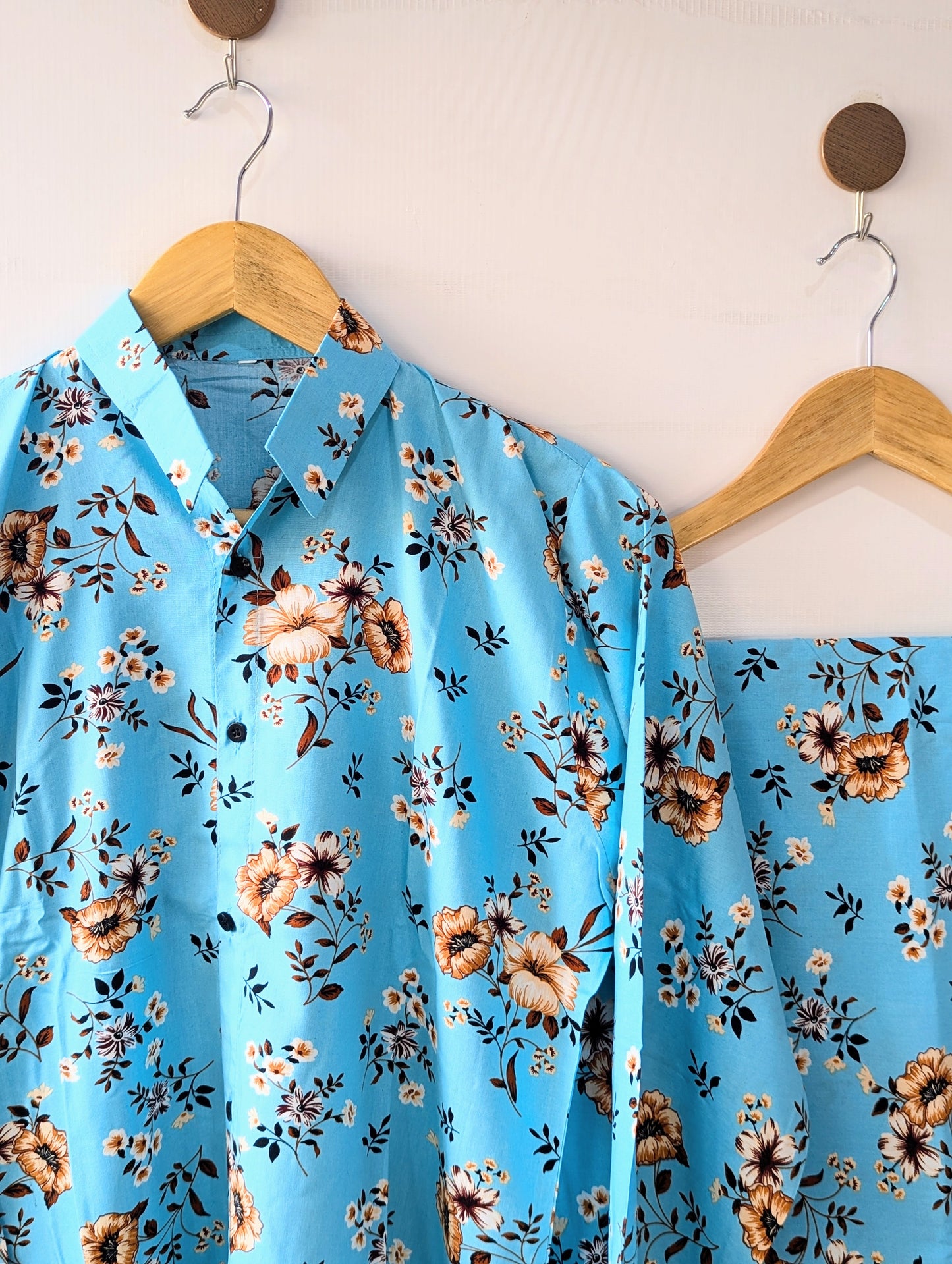 Sky Florals Co-ord Set