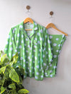 Little Green Flower Linen PJ Set