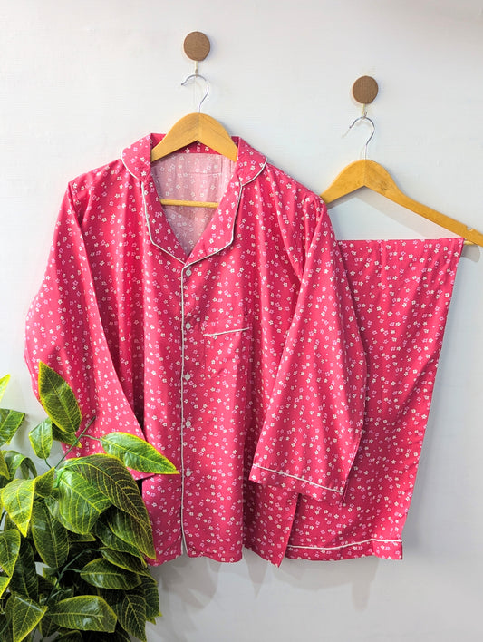 Berry Petals Linen PJ Set