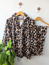 Leopard Linen PJ Set