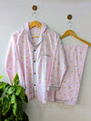 Pink Fruity Linen PJ Set