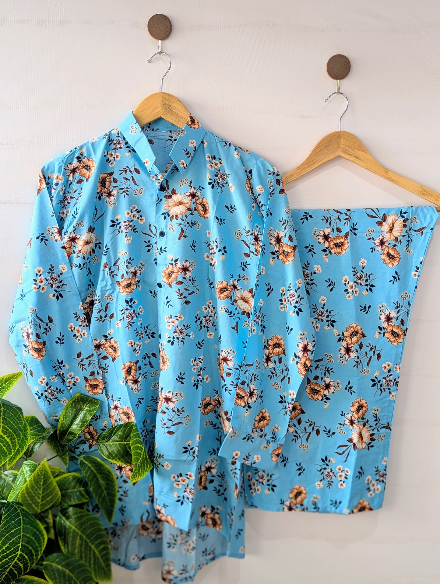 Sky Florals Co-ord Set