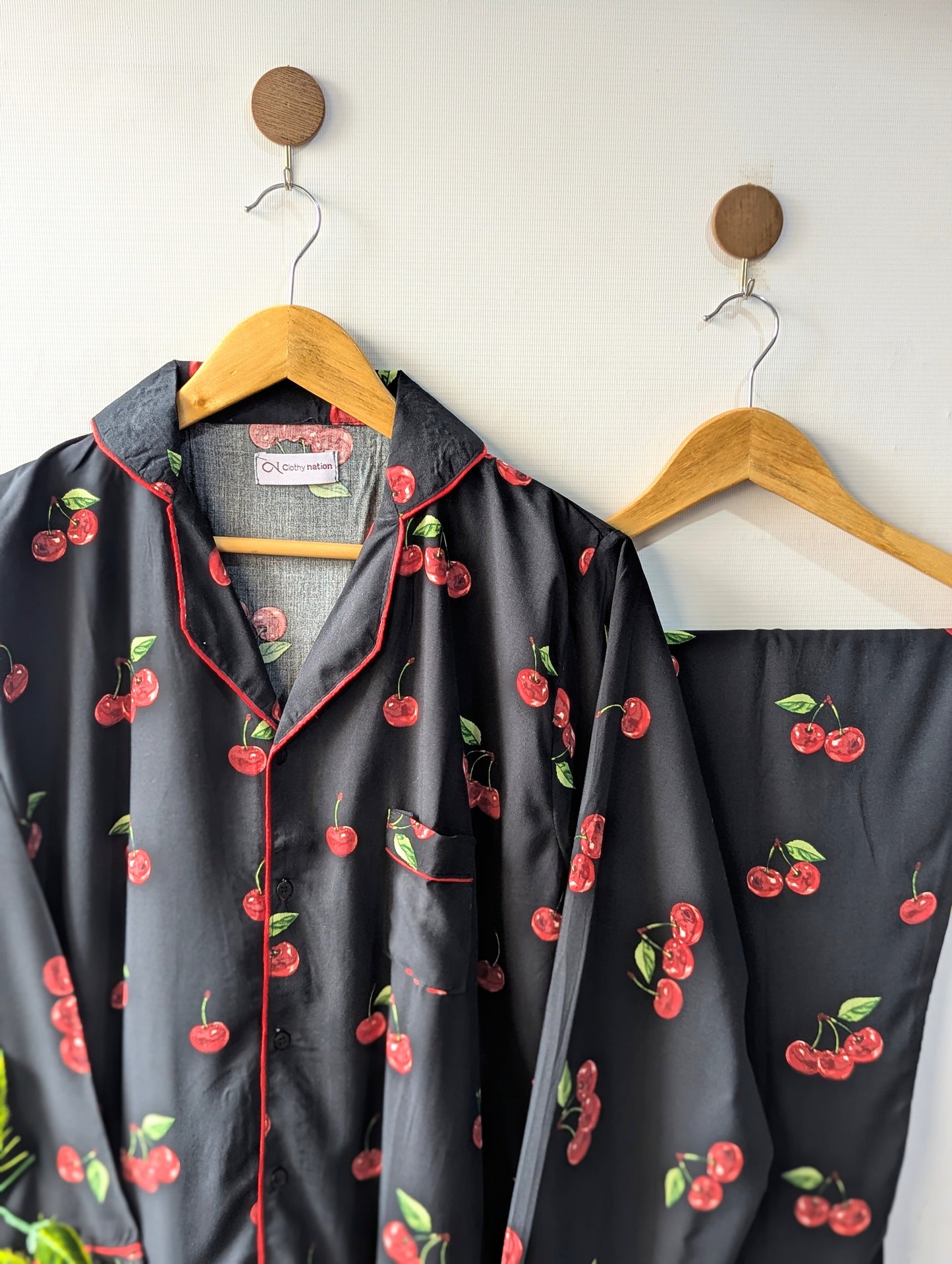 Cherry Blossom Linen PJ Set