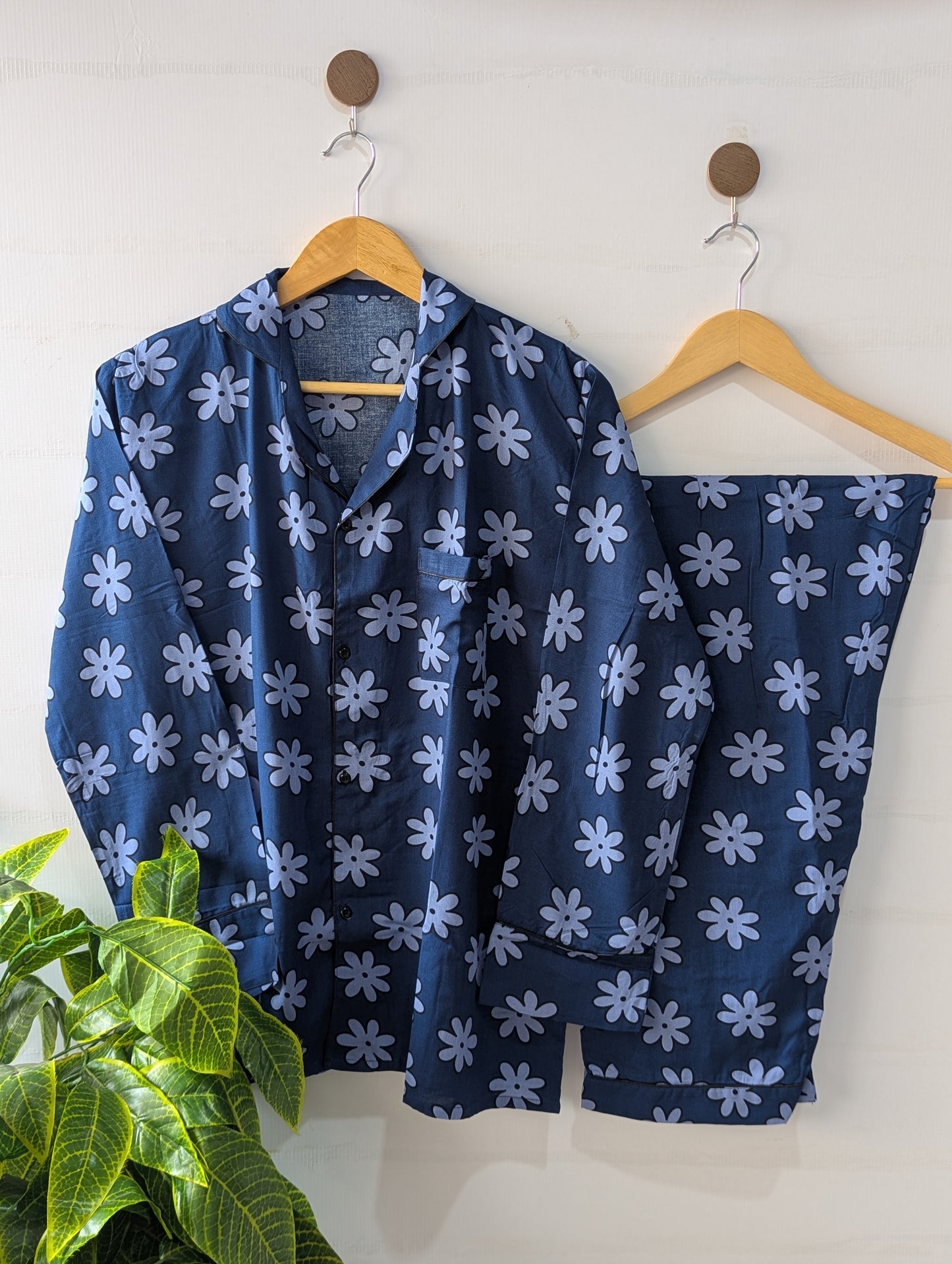 Navy Dreams Linen PJ Set