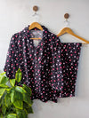 Pink Dreamy Hearts Linen PJ Set