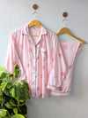 Pink Strawberries Linen PJ Set