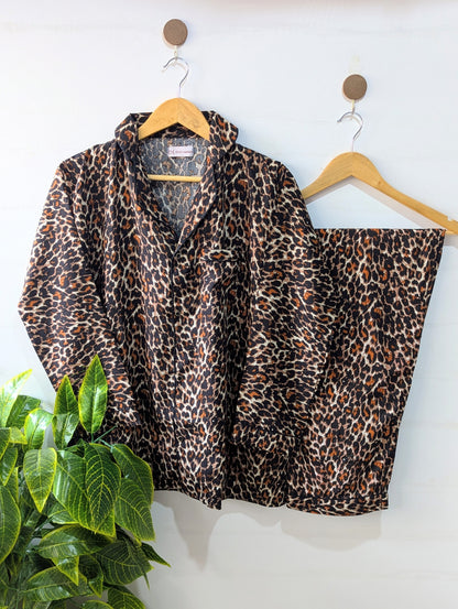 Leopard Night Linen PJ Set