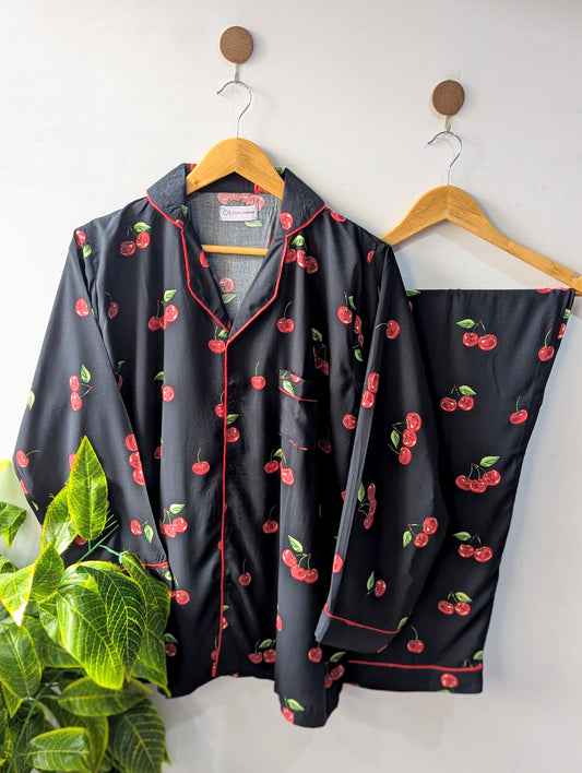 Cherry Blossom Linen PJ Set