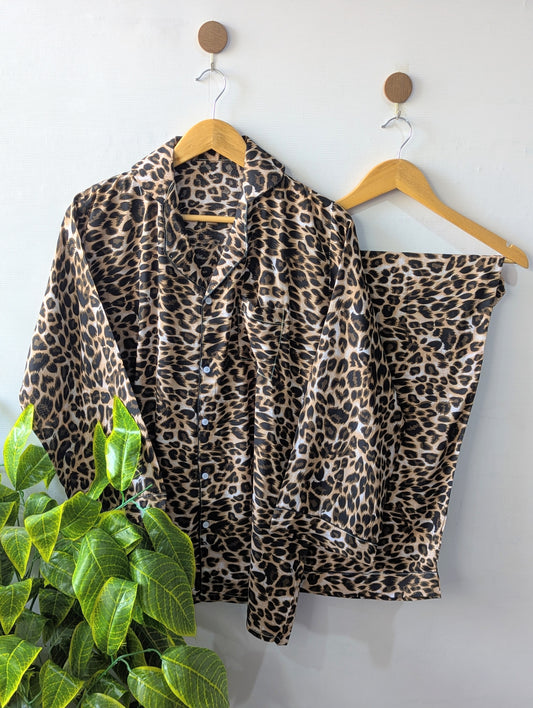 Leopard Night Linen PJ Set